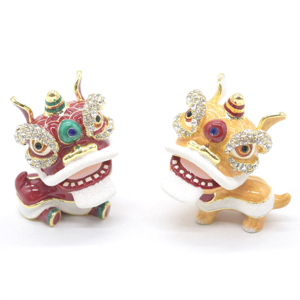 七宝の獅子舞小物入れ