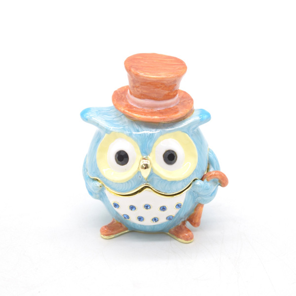 七宝フクロウの小物入れ